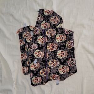 Sugar skull cosmetic bags